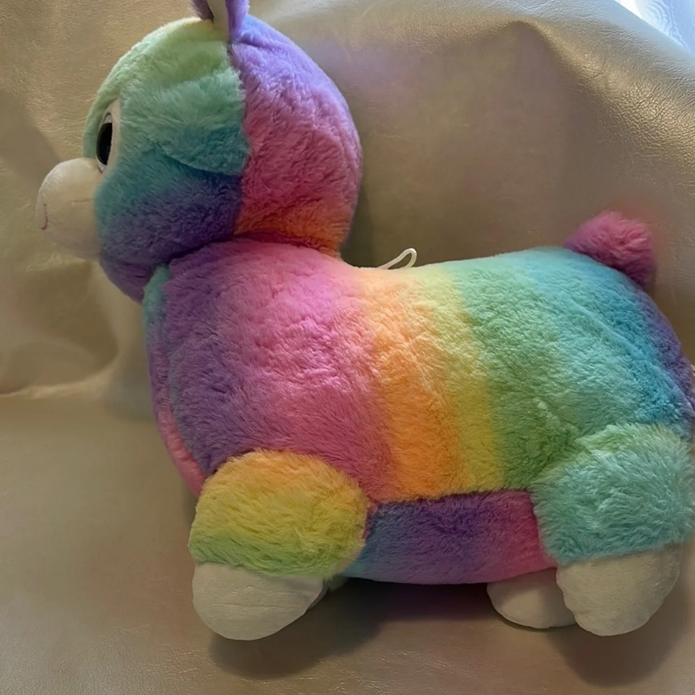 Pink and Orange Stuffed Animal Toy